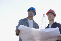 Two engineers are on a job site.