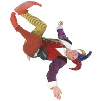 You know this jester flipped when he realized he forgot his cane.