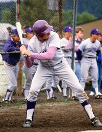A right-handed hitter should face the pitcher with a keen left eye.