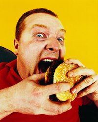 Big hamburgers fill big appetites.