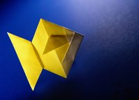 Origami shapes may appear like different objects depending on how it is viewed.