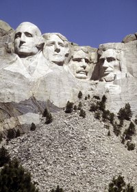 Mt. Rushmore is made of granite.