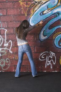 The quality of graffiti can vary, but it's always eye-catching.