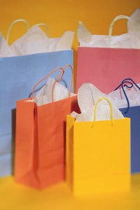 Fill the gift bags with smaller versions of the makeup the models wore.
