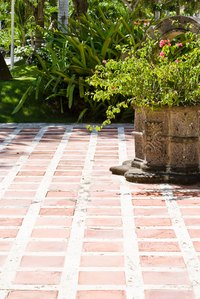 A concrete slab makes a good surface on which to lay tile.