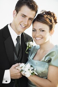 This couple looks too formal for a semi-formal homecoming.