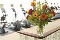 Use floral water gel to simulate water in a floral arrangement.