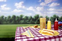 Oilcloth picnic tablecloths are low-maintenance for the most part.