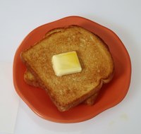 Toast is warm and crunchy bread.