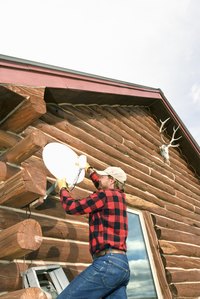 Wind load is a function of wind speed and the surface area of the satellite dish.