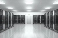 Large data center server room