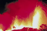 Eruptions at Kilauea are among the volcanic attractions in Hawaii.