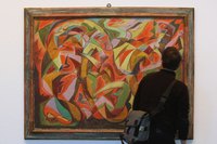 Andre Masson's "The Massacre" represents an emotional state through its use of color and movement.