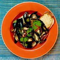 Freshly steamed mussels are fit to enjoy by themselves.