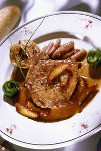 Marinated, grilled pork chops are moist and flavorful.