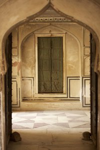 Limestone and marble floors may have intricate inlays.