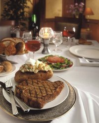 Serve the classic loaded baked potato with your steak.