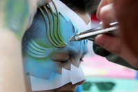 Create your own airbrush face paint.