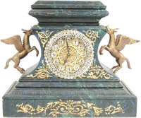 It was customary for 17th century mantel clocks to have a pair of matching decorations.