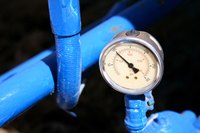 Manometers measure pressure.