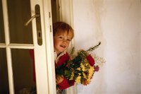 Storm doors use a closer to pull the door closed without slamming.