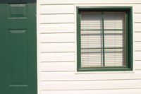 A short window can look small next to a door.