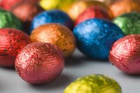 Laquered foil may be accompanied by color to enhance a product image.