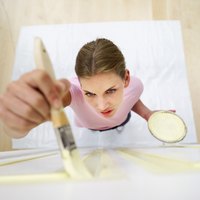 Painting a luan door requires preparation and patience.