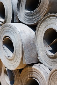 Place the sticky side down when laying tar paper.