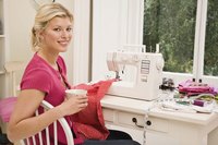 A sewing machine lets you work up wrist wallets quickly.