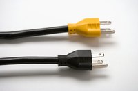 Power cords also use a standardized color coding to differientiate their type.