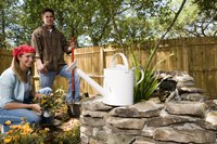 A watering can makes a good prop for a farmer's costume.