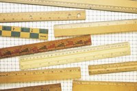 Inches, meters, feet, centimeters -- some rulers show both.