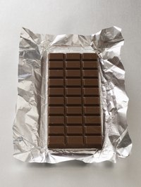 Chocolate leaves behind telltale thick, brown stains on a white comforter.