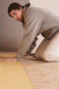 Laminate flooring is an easy to install wood look-alike.
