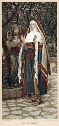Historically accurate clothing in the style that Mary and Joseph wore can be created inexpensively.