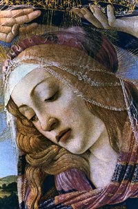 A circlet of wire covered in satin can hold a simple veil in place for a medieval look.