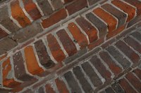 Bricks are commonly found in walkways, decks and patios.