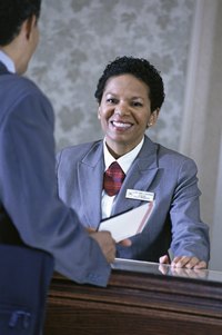 Hotel front-desk clerk salaries depend on their location within the country.