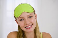 Make a useful blindfold out of craft supplies.