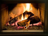 To withstand the heat of the flames in your chimney, you'll need to build a firebox.