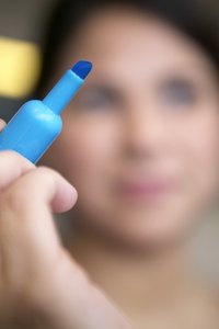 A dried-out highlighter tip can be revived with some rubbing alcohol.