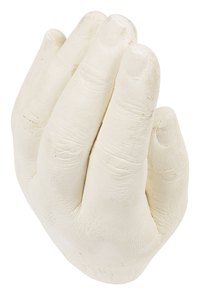 Plaster of paris is often used to capture hand prints, but can also be used for casts.