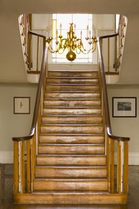 Sometimes a staircase begins to sag and must be repaired.