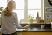 Corian countertops are plastic, but they look like stone.