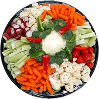 Vegetable platters provide healthy food for your party.