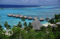 Spend your honeymoon vacation in a bungalow over the water.