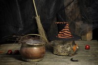 Conjure decorating magic with black and orange accent pieces.
