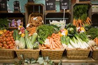 Vegetables at health food store