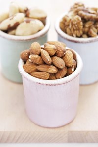 Pick unsalted, unroasted nuts on the Mediterranean diet.